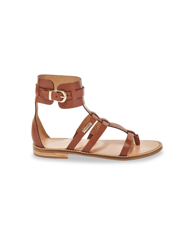 Sandales à entre-doigts Les Tropeziennes HERRATYS Ankle-strap Tan Femme|IEWY-91725632